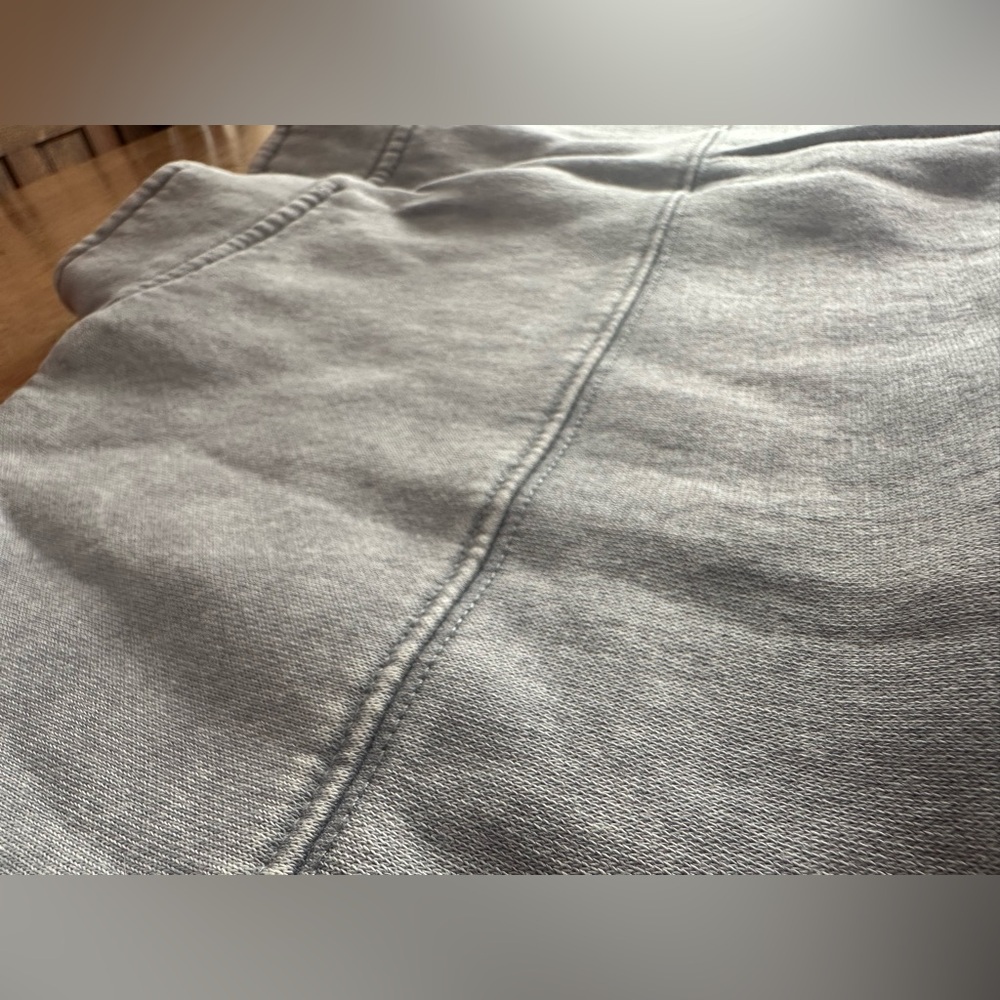 Women’s Washed Grey Quarter-Zip Pullover Sweatshirt - Picture 5 of 10